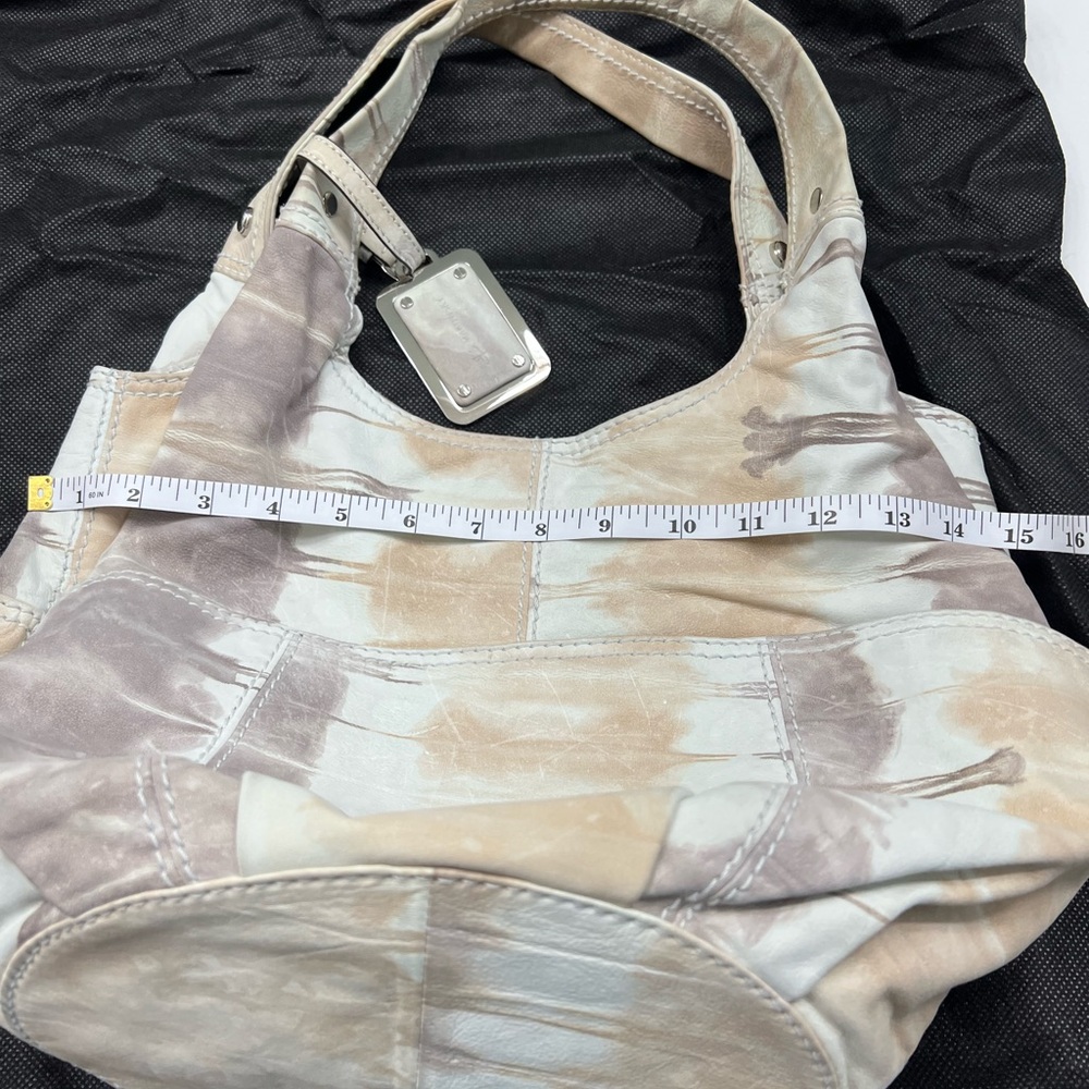 B.Makowsky Multi Color Hobo Bag Genuine Leather - Picture 3 of 8